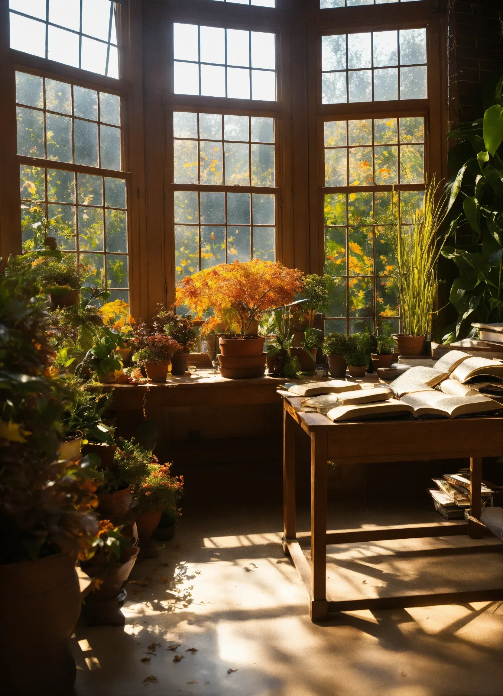 Light, airy small space with minimalist furniture